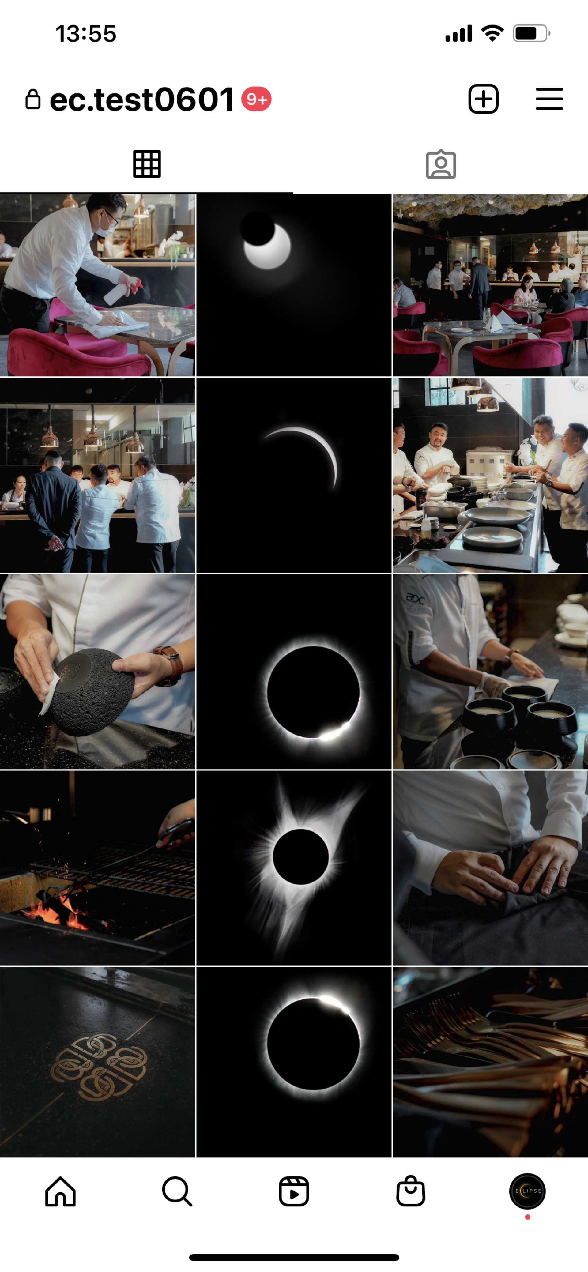 Restaurant Eclipse Instagram feed 2 agency website